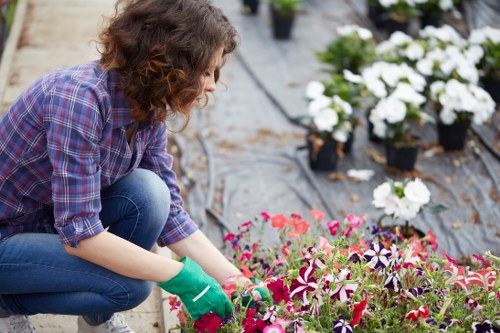 Gardeners Shacklewell team sorting green waste for recycling