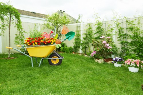 Garden waste and debris removal during Shacklewell clearance